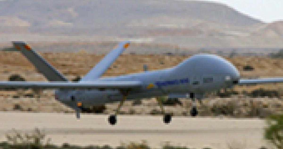 Elbit’s latest UAV is the Hermes 900, which made its first flight last December. (Elbit)