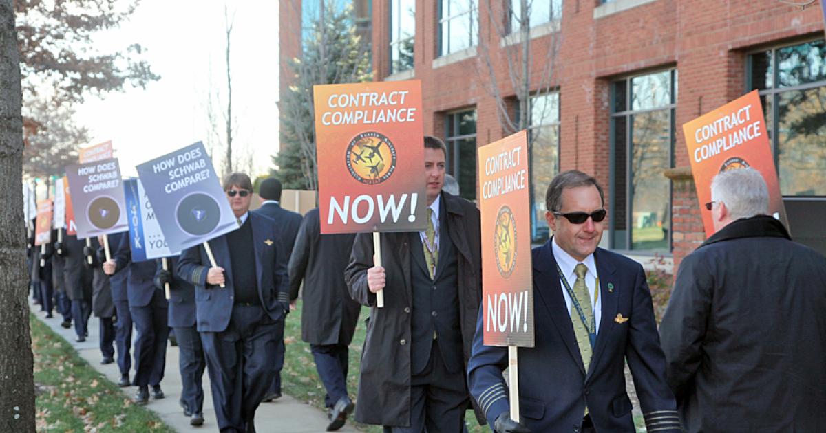 About 75 to 80 Members of the NetJets Association of Shared Aircraft Pilots (NJASAP) and other employees held an informational picketing session outside NetJets headquarters yesterday.