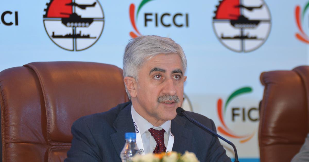 UAC president Mikhail Pogosyan was bullish about the Russian airframer's prospects in Asia at an Aero India press conference this week. [Photo: Vladimir Karnozov].