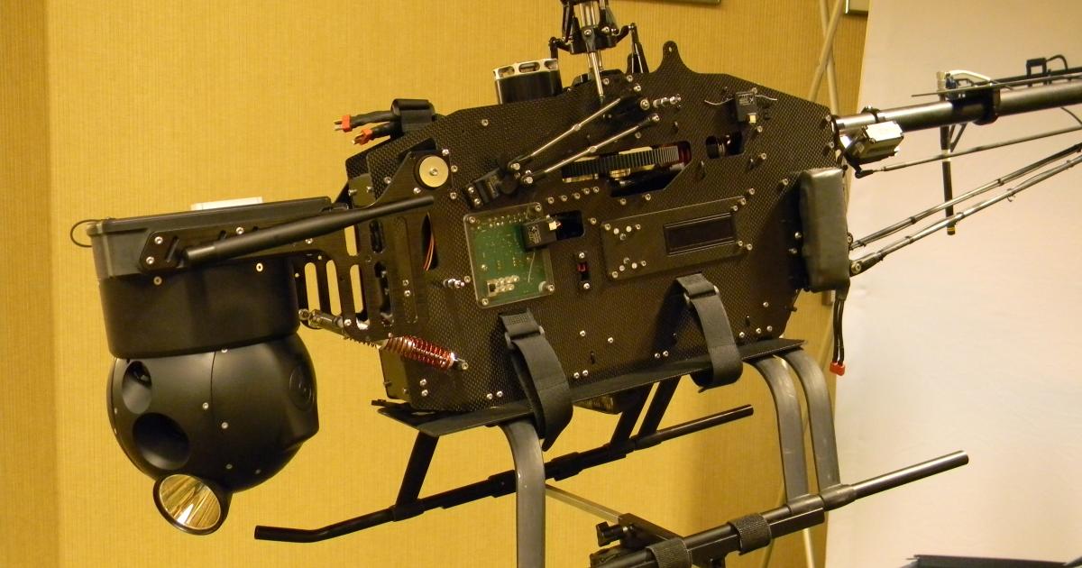 The Tactical Electronics RAPTR, which was displayed at the Oklahoma UAS summit, will be the next aircraft tested by the U.S. Department of Homeland Security. (Photo: Bill Carey)