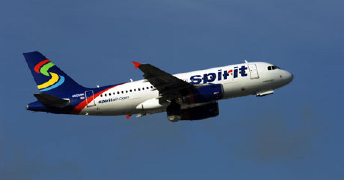 A new class of ultra-low-cost carriers such as Spirit Airlines is serving smaller airports where network carriers have scaled back. (Photo: Spirit Airlines)