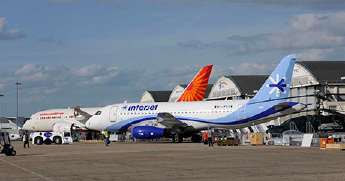 During July, Mexico’s Interjet is set to become the first Western operator of Russia’s Sukhoi SSJ100 airliner, following delivery from the SuperJet International facility in Venice, Italy. (Photo: David McIntosh)