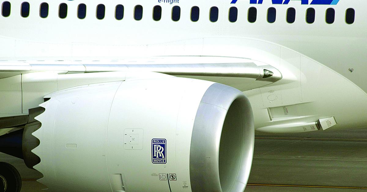 The Trent 1000 has been chosen by 47 percent of 787 operators, including ANA.