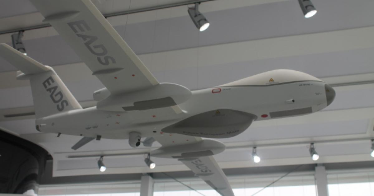 The EADS concept for a Future European MALE UAS is based on the company’s previous Talarion design studies.