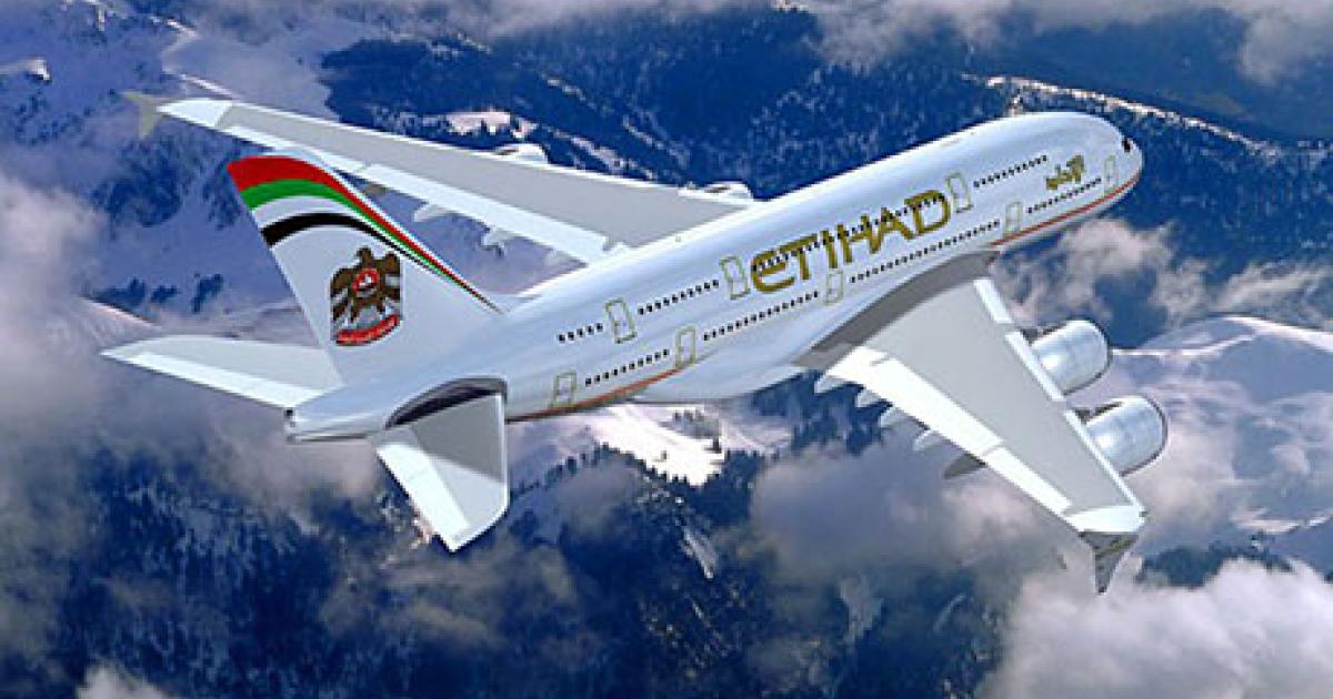 U.S. airline groups contend that a customs pre-clearance facility at Abu Dhabi International Airport would mainly benefit government-owned carrier Etihad Airways. (Photo: Airbus)