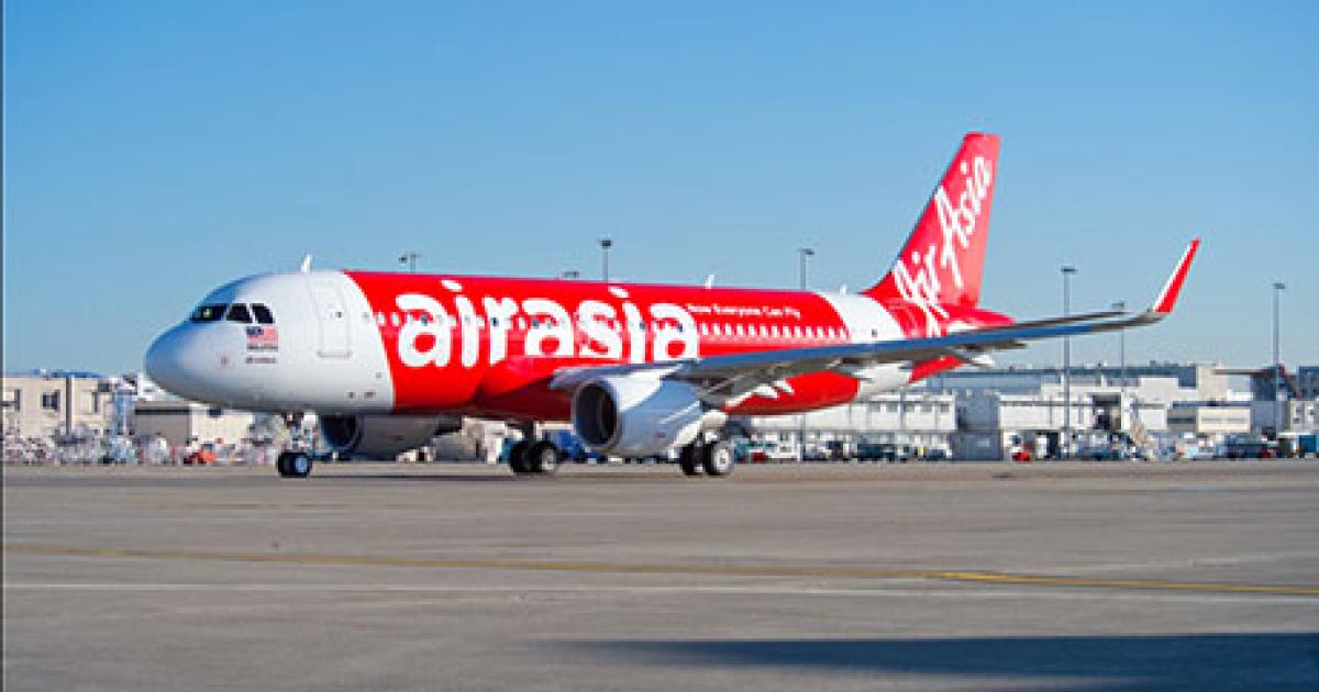 AirAsia took delivery of the first “sharklet”-equipped Airbus A320 last December. (Photo: Airbus) 