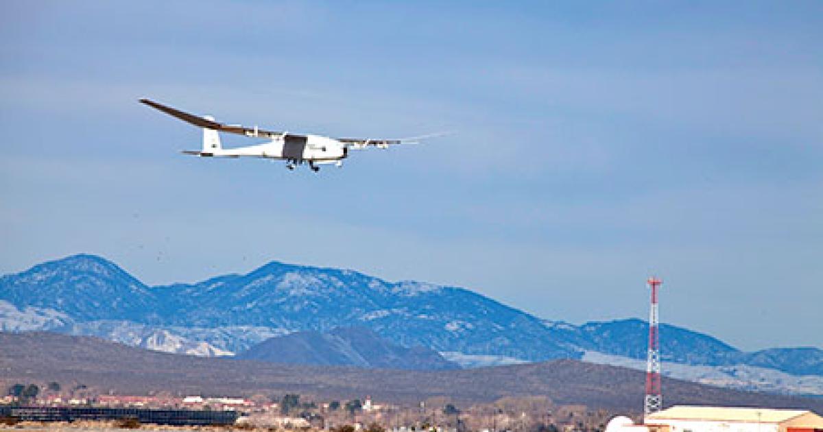 AeroVironment is seeking FAA type certification for its hydrogen-powered Global Observer unmanned aircraft. (Photo: AeroVironment)