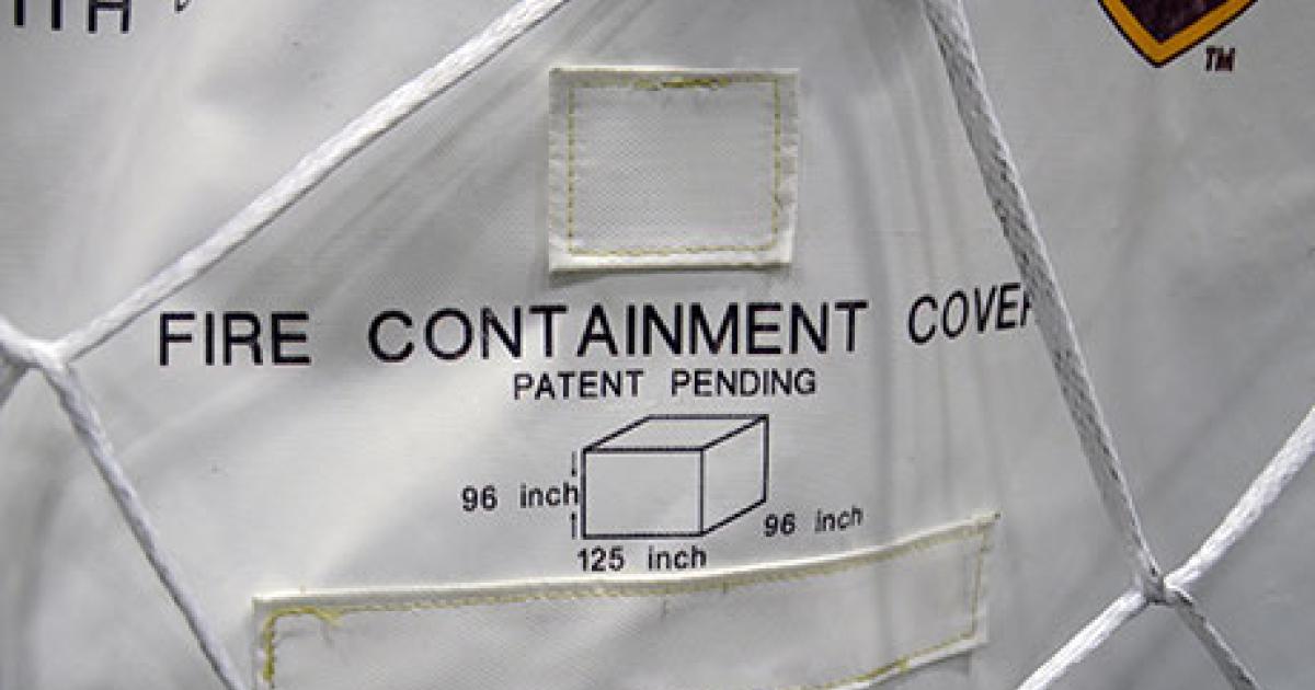 UPS says it has purchased 575 cargo-pallet fire containment covers to help control fires in aircraft cargo holds. (Photo: UPS)