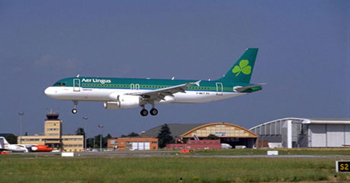 The UK Competition Commission has ordered Ryanair to reduce its stake in Aer Lingus to 5 percent, arguing that its current 29.8-percent holding has allowed it to exert undue influence over its competitor. (Photo: Airbus)