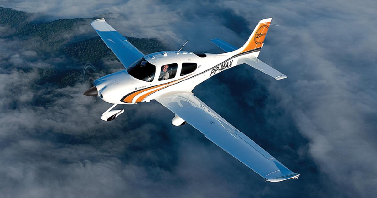 The Cirrus Road Show is currently traveling through Brazil to showcase  the company’s speedy SR22.