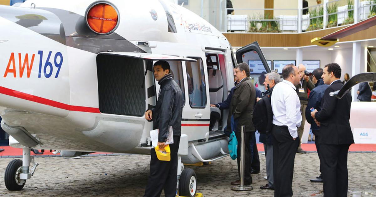 AgustaWestland may start assembling helicopters such as the AW169 at the São Paulo facilities of its Brazilian subsidiary under an expansion plan to be completed by the end of 2014. (Photo: David McIntosh)