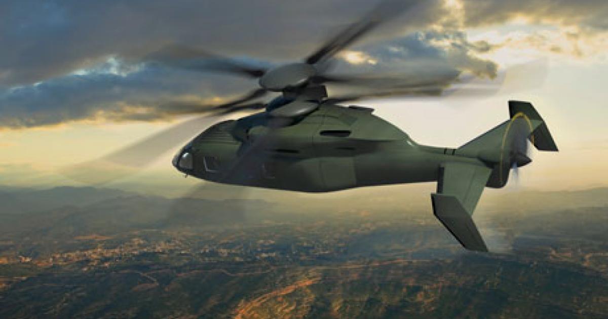 A Sikorsky/Boeing team is one of several working on a series of helicopters to meet the U.S. Army’s requirements for the joint multi-role technology demonstrator. 