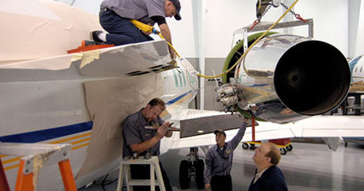 As an authorized service center for the GE CF34-3, Comlux is approved to perform line maintenance inspections and routine installed engine maintenance including removal and replacement of engines and engine components.