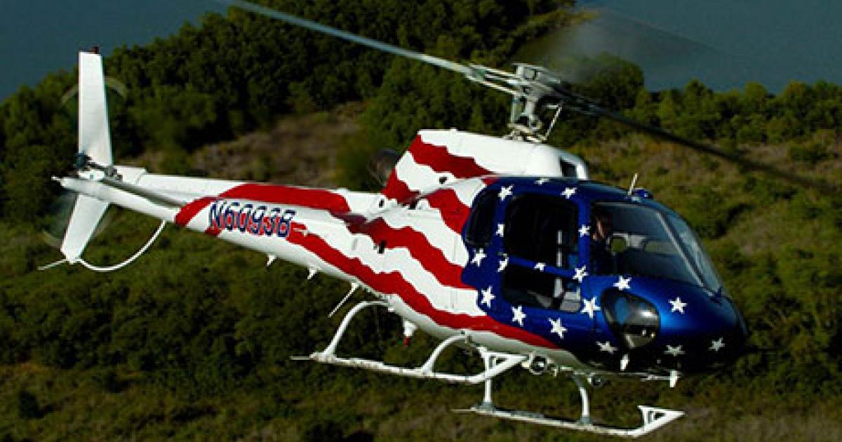 Eurocopter will upgrade the American Eurocopter plant in Columbus, Miss., to accommodate final assembly of the AS350, which it said is the top-selling civil helicopter in the U.S. market. Production of the light single is expected to start at the U.S. plant in the fourth quarter of next year. (Photo: Eurocopter)