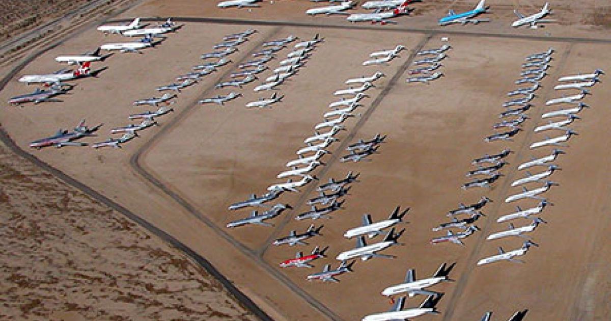 Storing an aircraft in the desert could cost an owner as much as $300,000 a year. (Photo: Alan Radecki)
