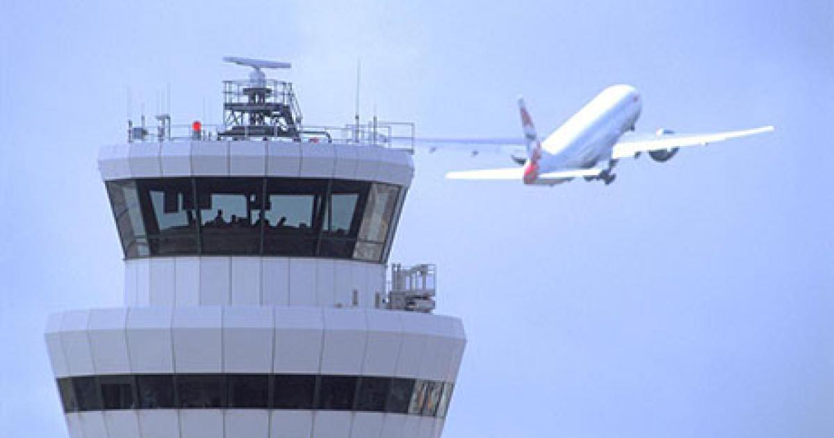 UK NATS has begun a consultation process over proposed airspace changes affecting London Gatwick Airport, the ATC tower of which is shown here. (Photo: Gatwick Airport)