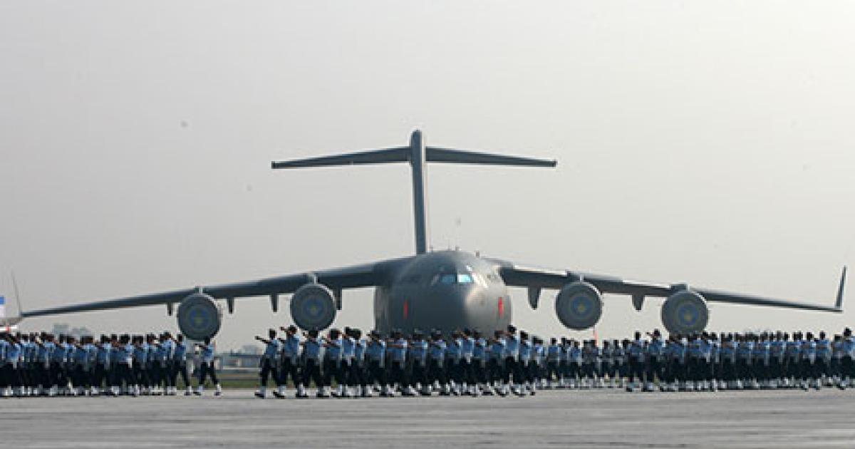 India will receive its first 10 C-17s by next year. Six more are expected to be ordered. (Photo: Indian Air Force) 