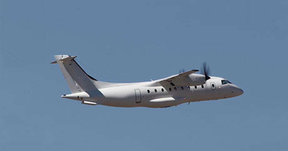 Designated C-146A in U.S. Air Force parlance, the Dornier 328 is used by special forces as a utility transport with rough-field capability. (Photo: Sierra Nevada) 