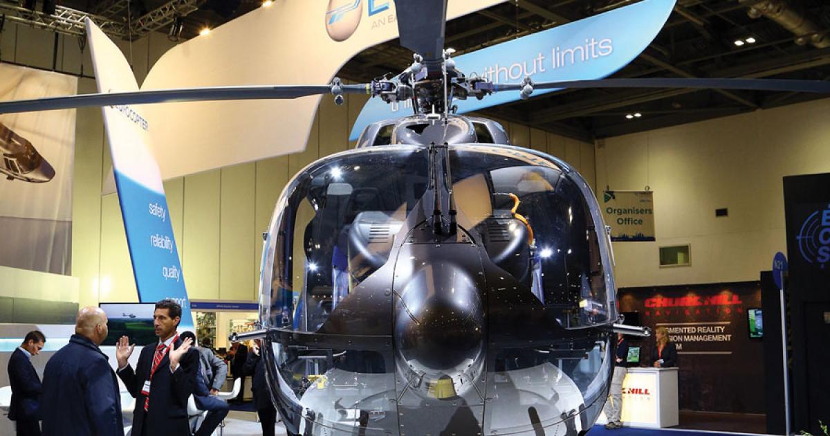 Certification of the Eurocopter EC145T2 was delayed by avionics and aerodynamics issues. The company now anticipates approval next spring, rather than the end of this year.