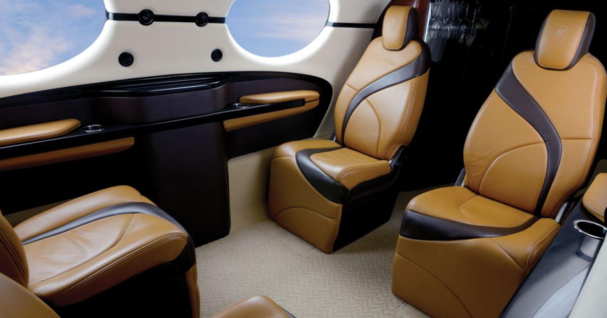 Plans are to certify the Kestrel first with a six-seat executive club interior, but it will be easily reconfigurable for other missions such as high-density commuter, combi and air ambulance.