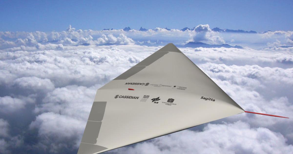 Sagitta will start flying as a quarter-scale demonstrator to validate new technologies.