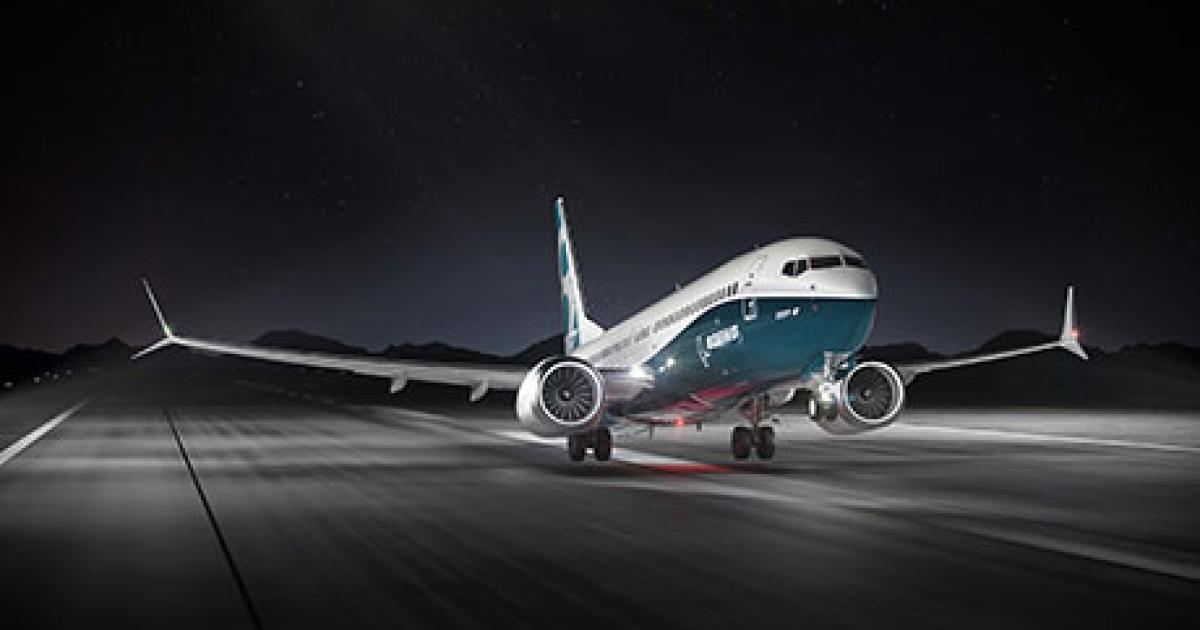 Boeing revised upward its estimated fuel-burn advantage for the 737 Max over the current 737-800NG. (Photo: Boeing)