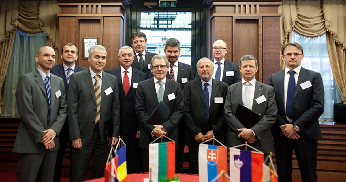 Air navigation service providers from 10 European countries signed the Gate One agreement in Sofia, Bulgaria, this month. (Photo: HungaroControl) 
