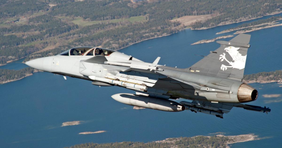 The Gripen has emerged as Brazil’s choice of a new fighter after years of evaluation against the Boeing Super Hornet and Dassault Rafale. (Photo: Saab) 