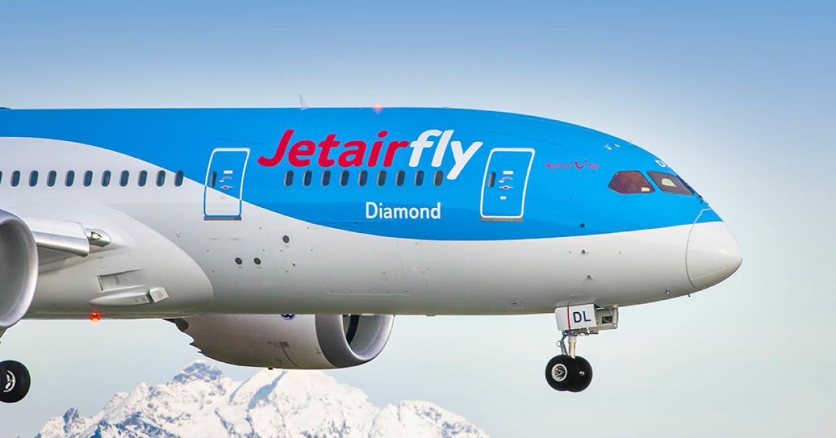 Deliveries of airliners such as the Boeing 787 Dreamliner taken by Belgium’s Jetairfly on December 4 will increasingly be financed by a more diverse array of funding mechanisms, according to Boeing’s latest aircraft finance market forecast. (Photo: Boeing)