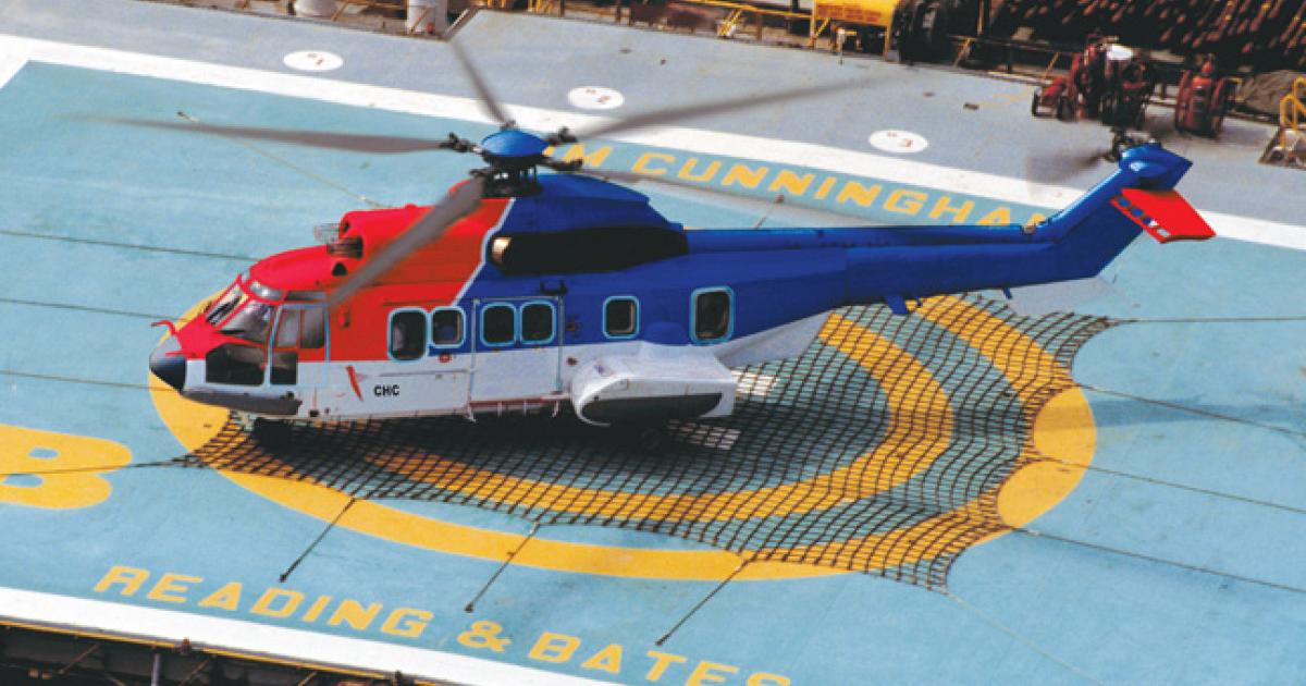 CHC’s oil-and-gas, search-and-rescue and EMS sectors saw a slight increase in revenues in its FY2014, while overall revenues at the company decreased by 1 percent. The decrease was attributed to lower availability of the EC225 fleet and the higher costs needed to return those helicopters to service following imposition of operating restrictions after two of the model ditched in 2012. 