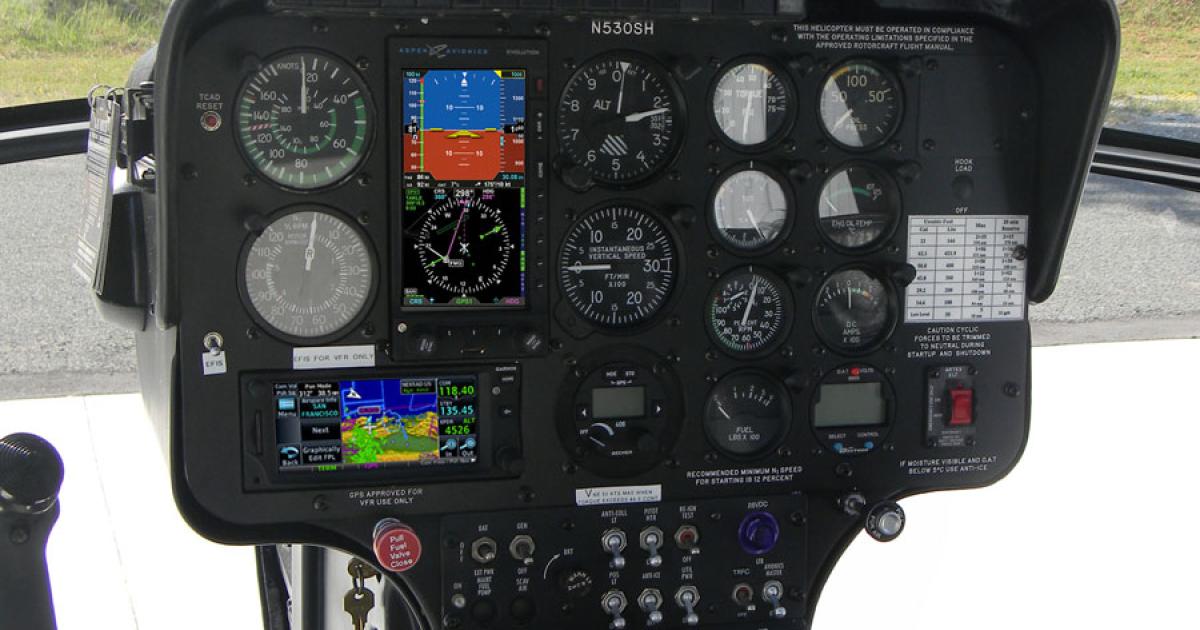Phoenix Helparts is offering fully digital MD 530 cockpits retrofitted with the Aspen Avionics 1000H Pro PFD and a full suite of Garmin equipment.