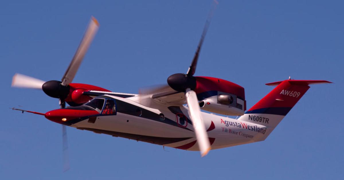AgustaWestland’s AW609 tiltrotor is still in the early stages of certification, but potential customers who are appropriately rated rotorcraft pilots and have undergone specialized training are now permitted to fly on demo flights.