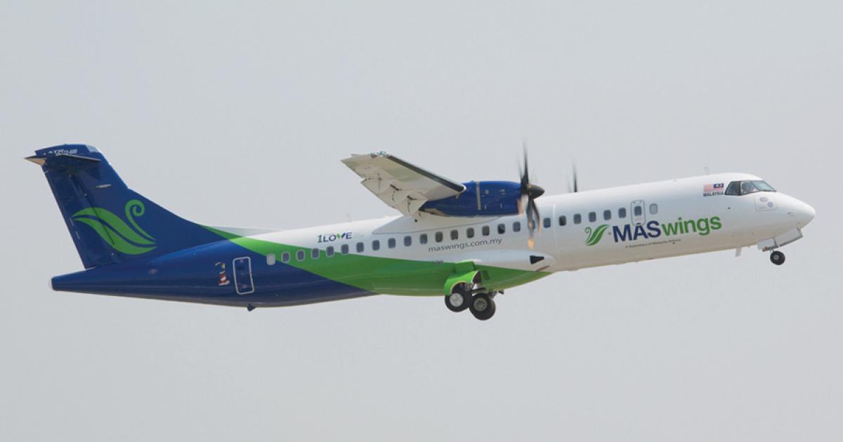 ATR 72s are common among Asian airlines. In fact, ATR claims an 85 percent market share in Asia but has not sold any of its regional turboprops in China.