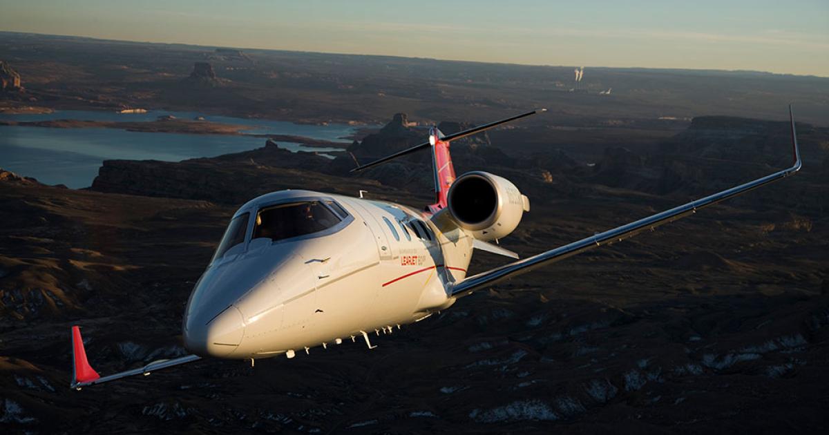 Business aircraft flying in January 2014 was helped by a 6.1 percent jump in light jet activity. Fractional and charter activity in this jet segment logged double digit gains of 24.7 percent and 13.3 percent, respectively. (Photo: Bombardier Aerospace)