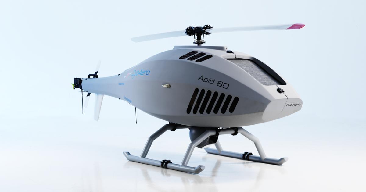 CybAero will deliver its APID 60 unmanned helicopter to a Chinese end user for use on ships, the company said. (Photo: CybAero)