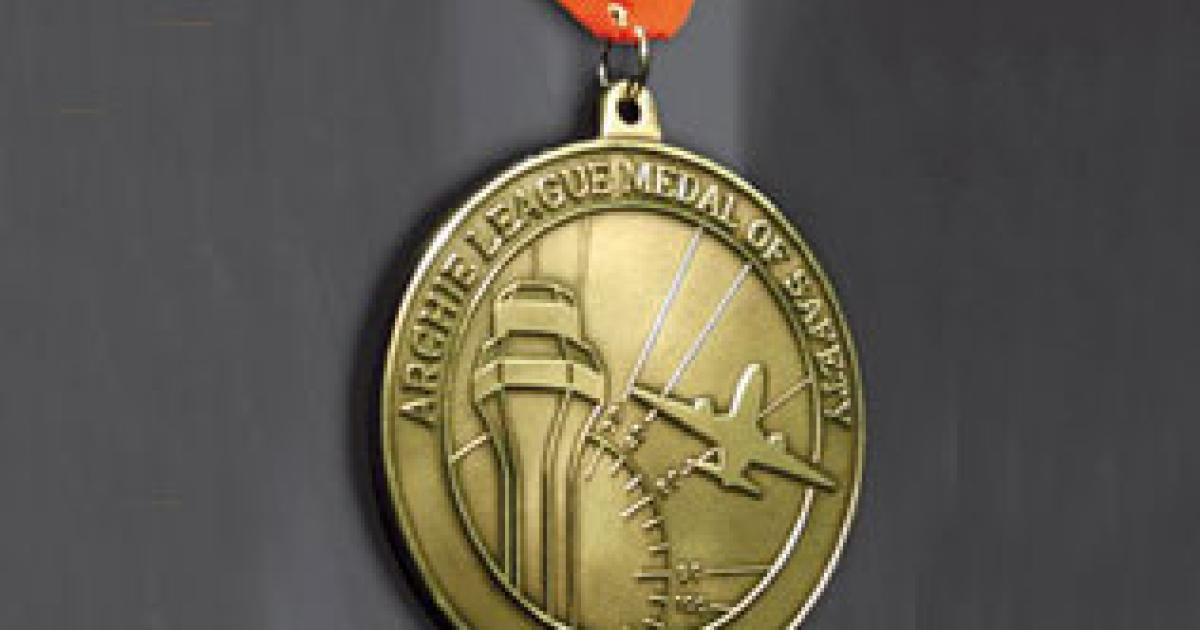 Natca’s Archie League Medal of Safety honors controllers who have assisted pilots in emergencies. (Photo: Natca)