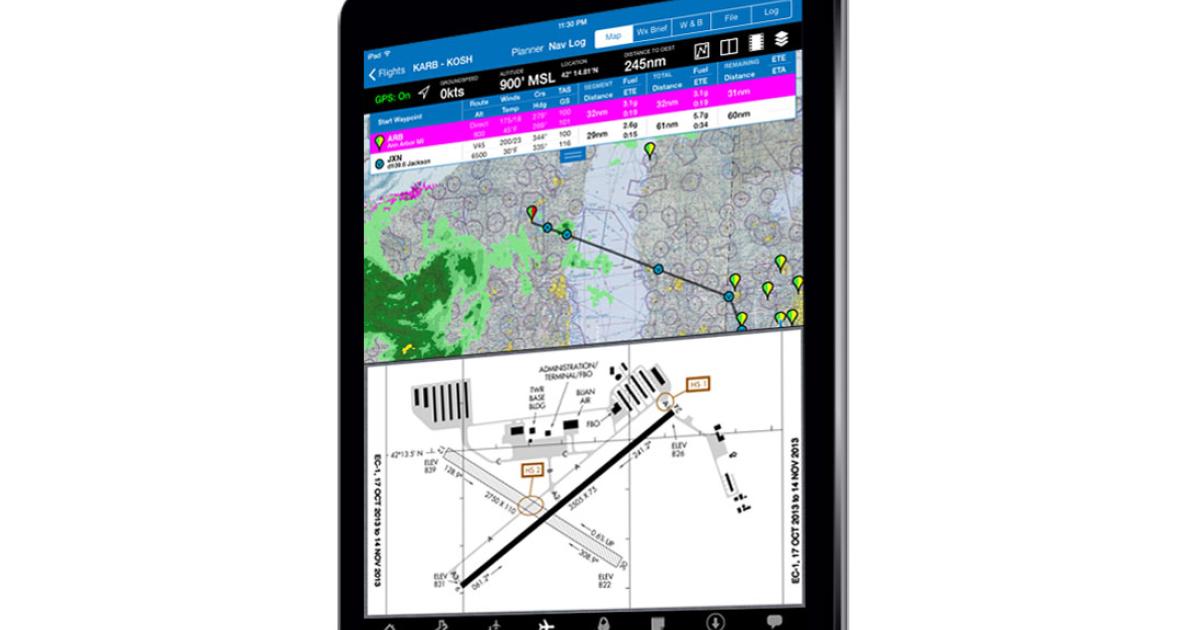 Version 2.0 of the iFlightPlanner iPad app adds many new functions, including a flight recorder and virtual GPS own-ship display on FSX and X-Plane flight simulators.