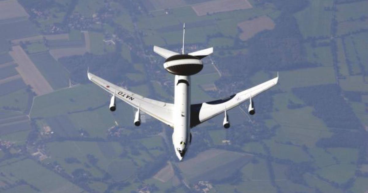NATO is to fly E-3 Awacs aircraft over Poland and Romania to monitor events in Ukraine. (Photo: NAEWF)