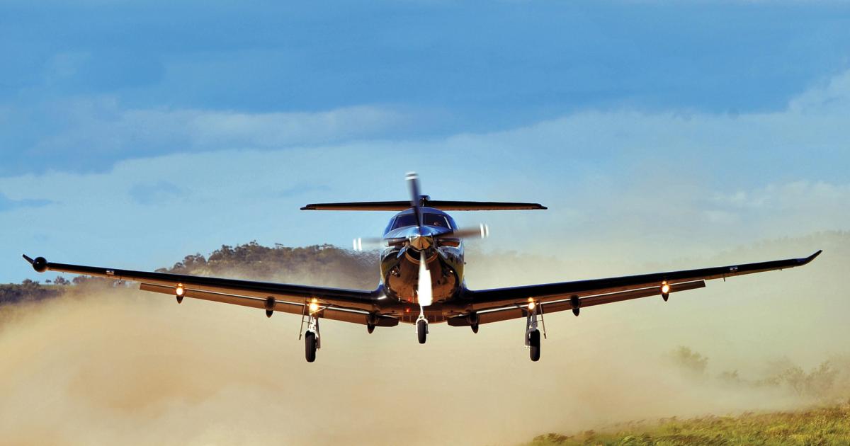 The Pilatus PC-12 single-engine turboprop is well suited to operating in Indonesia, where runways are often short and frequently have gravel or grass surfaces.