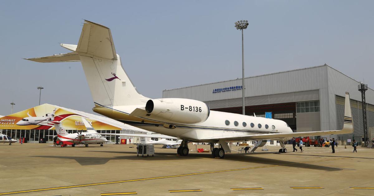 Large-cabin business jets are expected to
remain the aircraft of preference in China.