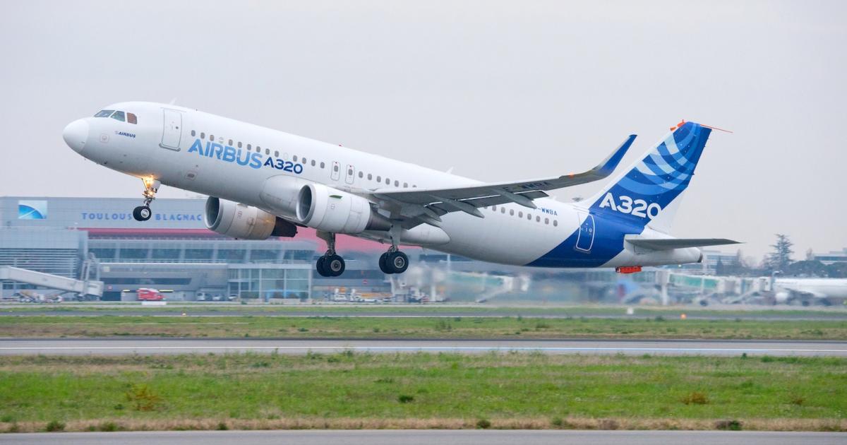 Airbus's A320 MSN001 flight-test aircraft flew the second initial 4D flight trial under the Sesar program in March. (Photo: Airbus)