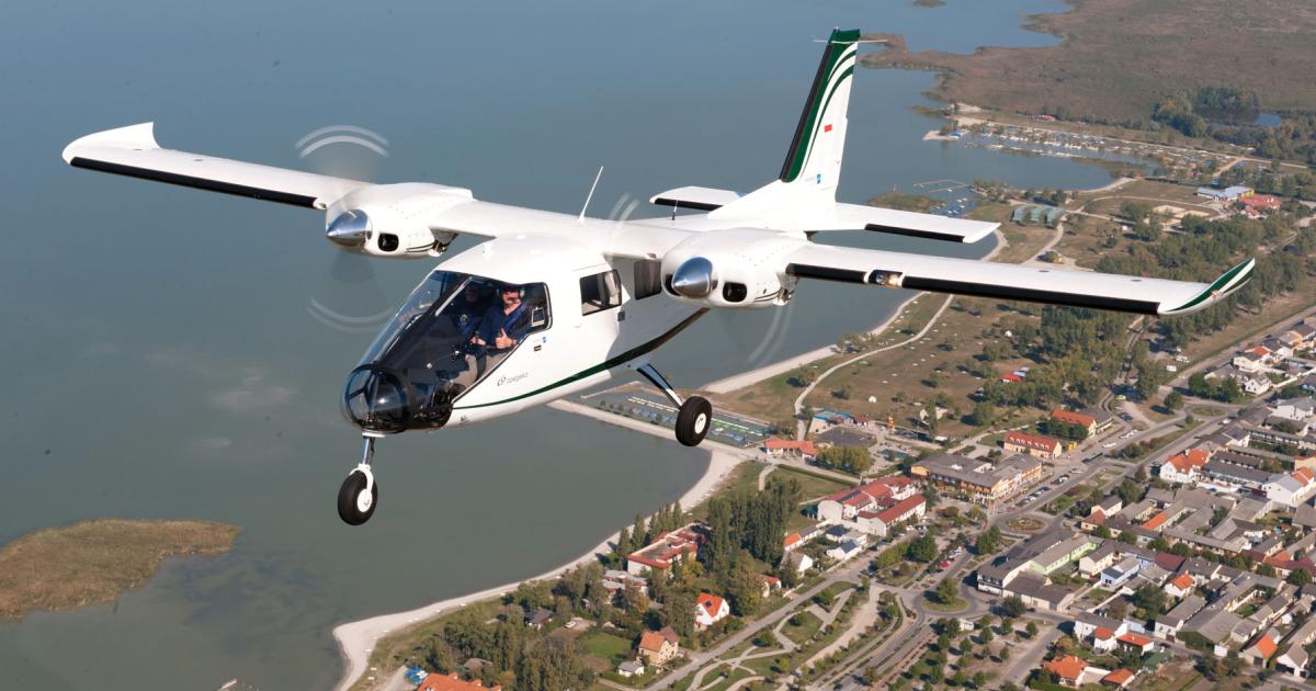 After gaining CAAC
certification, Vulcanair
delivered its first P68
in China last month.