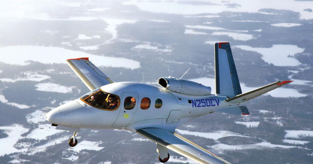 Cirrus started test flying with the first production conforming version of its Vision SF50in March and hopes the new very light jet will enter service in the second half of 2015.