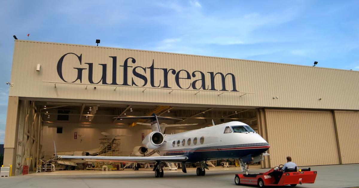 Gulfstream Aerospace realigned its product support organization to “enhance the customer experience” and position it for growth. The changes include a newly created position of vice president of quality, consolidating East Coast and international service center operations under one person and naming a new vice president of customer support. In addition, Gulfstream named a new general manager of its 700,000-sq-ft service center in Savannah, pictured above. (Photo: Gulfstream Aerospace)