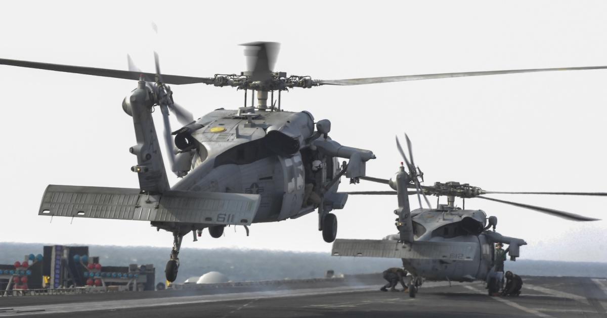 The U.S. Navy is equipping MH-60S Seahawks with a digital rocket launcher. (Photo: U.S. Navy)