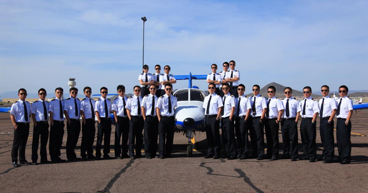 The TransPac Aviation Academy in Arizona is now graduating around 400 Chinese student pilots each year. [Photo: TransPac]