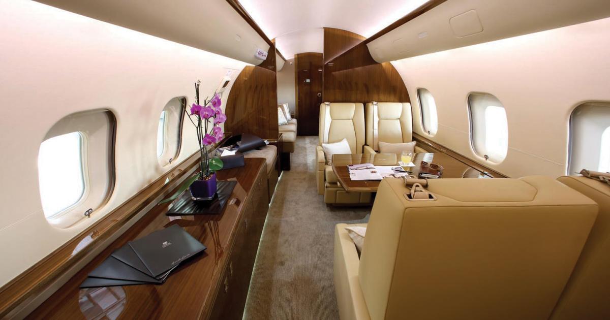 Qatar Executive Bombardier Global 5000 Vision Interior 
