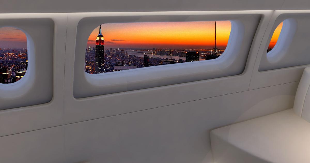The BBJ will feature a new 54.5-inch panoramic window that will bring much more light into the cabin and offer magnificent views for passengers.