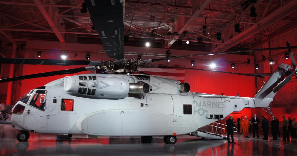 Sikorsky Aircraft rolled out the CH-53K, the U.S. Marine Corps’ future heavy lift helicopter, on May 5 at the company’s West Palm Beach, Fla. facility. Dubbed the “King Stallion,” the helicopter will fly by year-end and enter service with the USMC in 2019.