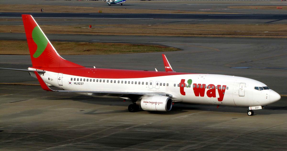 South Korean airline T'way is one of five low-cost carriers that account for almost half of the country's domestic traffic. (Photo: Flickr <a href="https://www.flickr.com/photos/redlegsfan21" target="_blank">Daniel Betts</a>)